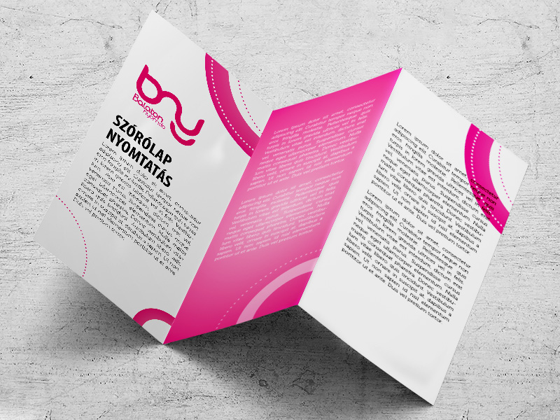 Gefalteter Flyer